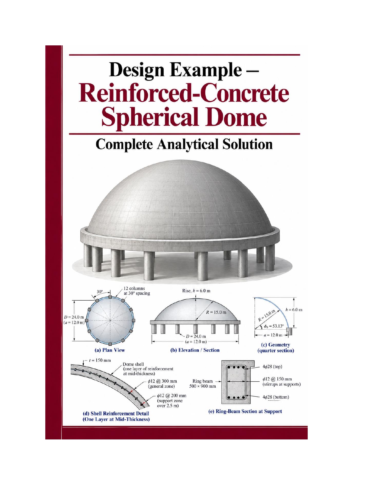 Reinforced Concrete Spherical Dome