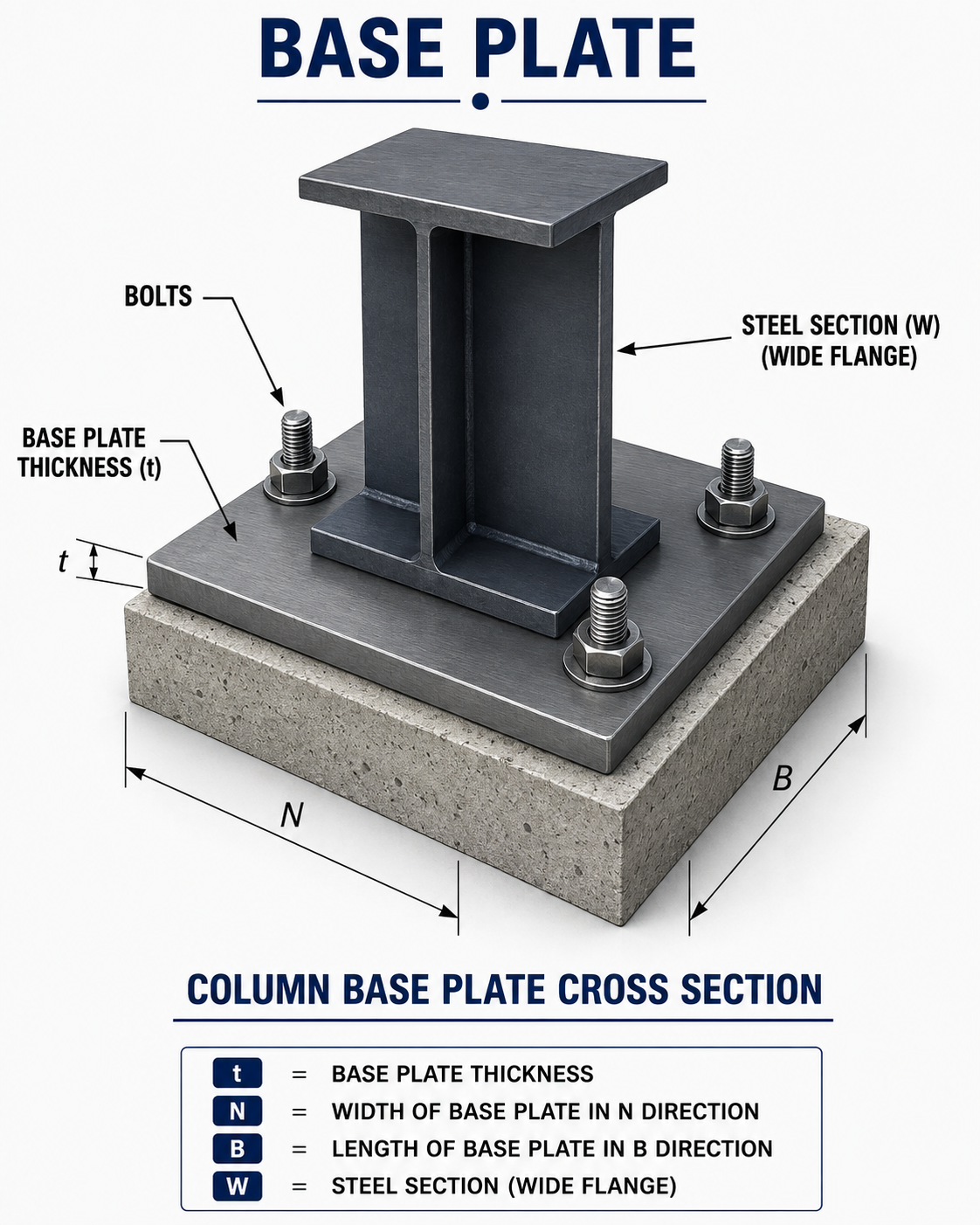Base Plate - SI units