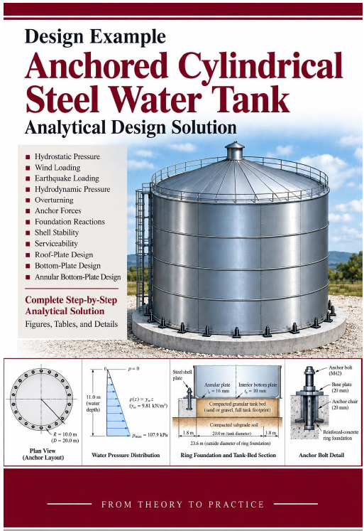 Anchored Cylindrical Steel Water Tank